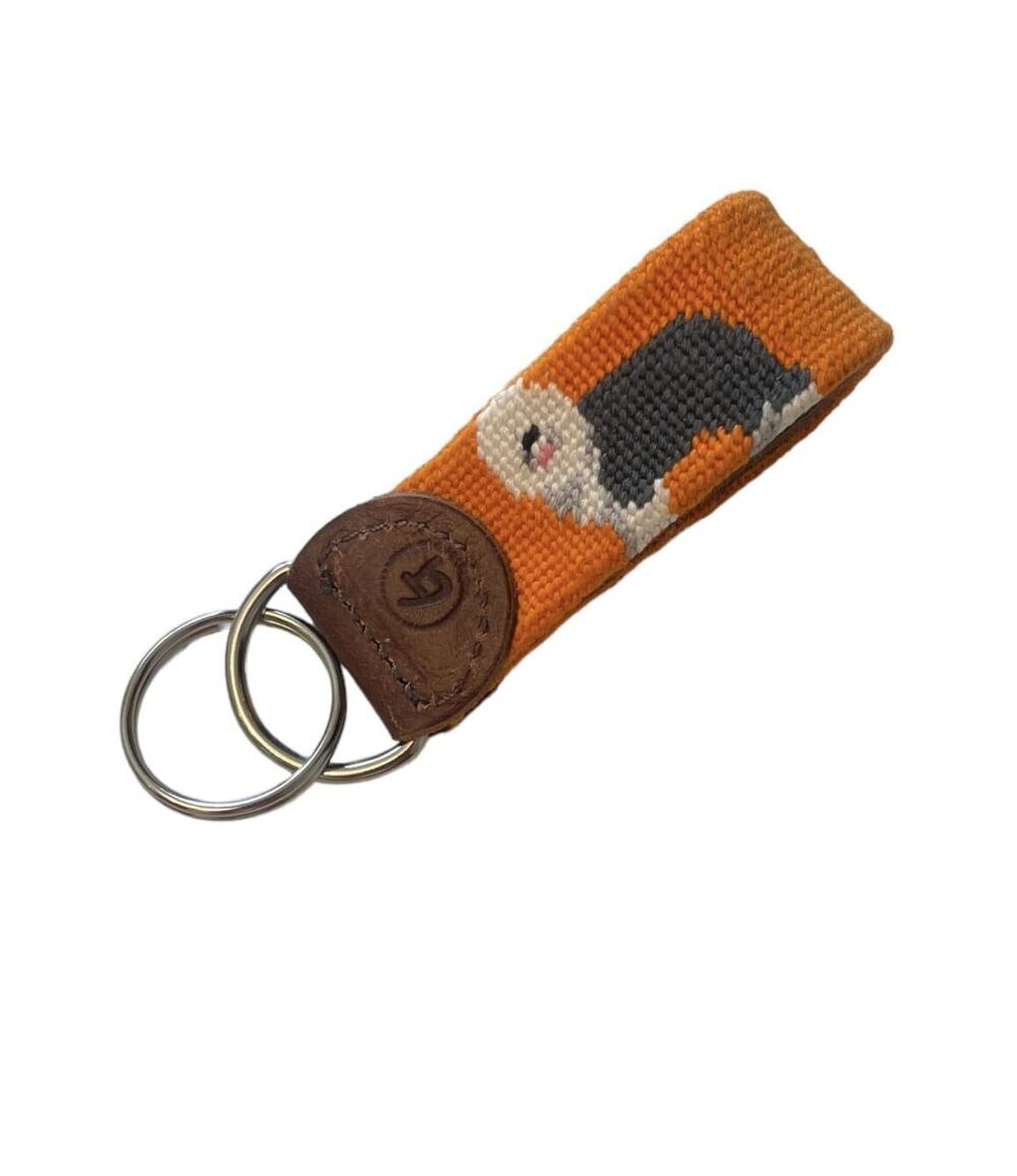 3571 Good Threads Needlepoint Keychains Bearded Collie
